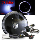 Knockoffparts009211 Kno White Led Halo Round Black Reflector Headlight Bucket Hid