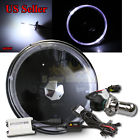 Knockoffparts009228 Kno White Led Halo For Harley Round Black Usa Headlight
