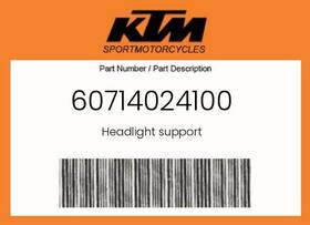 60714024100 Ktm Genuine Headlight Support -