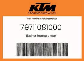 79711081000 Ktm Genuine Flasher Harness Rear -