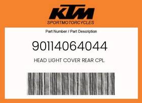 Ktm 90114064044 Genuine Head Light Cover Rear Cpl. -