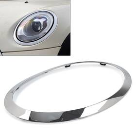 Lbox 550722570065 1pcs Silver Headlight Bezel Ring Trim Cover For Bmw Mini Cooper F55 F56 F57 Left
