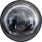 Led-130b Rivco Products Led Headlight Black Harley