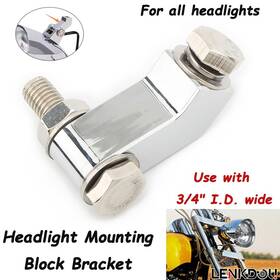 Mp02-002-0001cdtus Lenkdou Cnc Headlight Mounting Block Bracket For Harley Softail Road Glide Dyna Iron 883