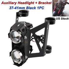 Mp02-006-0001-aim Lenkdou Universal Motorcycle Dirt Bike Dual Fog Spot Light Auxiliary Headlight Brackets