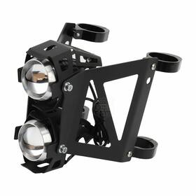 Mp02-006-0001-almt Lenkdou Motorcycle Headlight Set Streetfighter Projector Dual Lights For 37mm 41mm Fork