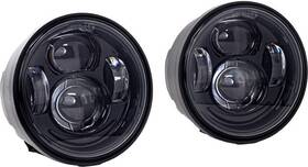Letric Lighting 810088721472 Led Headlight Kit Black #llc-efbh Harley Davidson Dyna 2008-2017