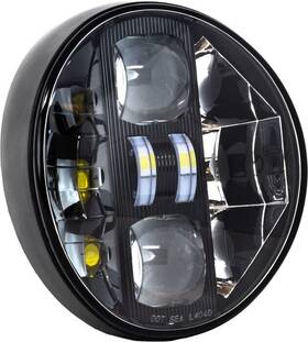 Letric Lighting 810088721496 Led Headlight Kit Black #llc-sbh Harley Davidson