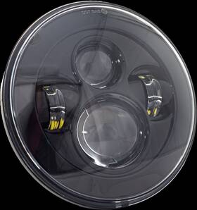 Llc-ilh-7b Letric Lighting Co 7 Inch Led Headlight Black Indian