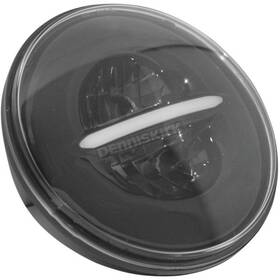 Llc-ilhc-7c Letric Lighting 7 Inch Led Cyclops Headlight Black For Indian