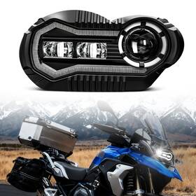 Lxadv1200-0786 Llx Newest For Bmw R1200gs Adventure 2005-2013 E24 And Dot Approved Led Headlight Lamp
