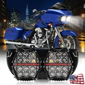 Lx-light 692090995061 Fit 2015-2024 For Harley Fltrx Road Glide Motorcycle Led Dual Headlight Drl Halo