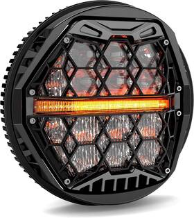 Lxhc5b Lx-light For Harley Dyna Street Bob Night Rod 2025 5.75 Inch Led Headlight With Amber Drl