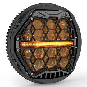 Lxhc5by Lx-light Dot Approved 5-3/4 Inch 5.75 Led Headlight With Amber Lens Yellow