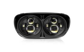 M-dh12b M Mibahe 120w 5.75 Inch Dual Led Headlight Compatible With Road Glide 2004-2013 Black