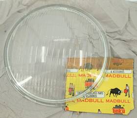 67731-35 Madbull Vintage Nos Headlight Lens Cycleray Glass Knucklehead Panhead Headlamp