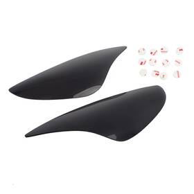 Lens-193-blk Madhornets Front Headlight Lens Protection Black Fits For Kawasaki Zx-6r Zx 6r 636 05-06
