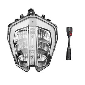M513-b105-cle Madhornets Front Headlight Grille Headlamp Led Protector Plastic Clear For 390 2018-2019