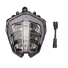 M513-b105-smk Madhornets Headlamp Headlight Guard Protector Grill Led Plastic Smoke For 390 2018-2019
