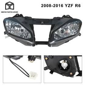Mp1574756l Marddpair Motorcycle Front Headlight Headlamp Assembly For 2008-2016 Yamaha Yzf R6 Yzf600