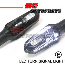 Mc1tslt228smwhpn0z006 Mc Motoparts Fit Honda Plastic Smoke Kuuga Led Turn Signals Light Running