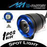 Mfmcspot25bkburingsn1002d Blue Led Driving Spot Light For Ducati Diavel Monster Hyperstrada
