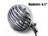 Mhl-01c Motorcycle Polished Headlight Aluminum Grilled Cover Black Mask Cafe Racer