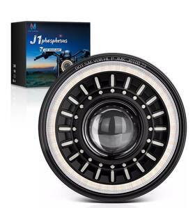 Mic-dbh-396 Mictuning J1 Anti-glare 1000% Brighter 7in Round Headlights Motorcycle Headlight