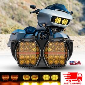26lyrg001hh04 Mot 2026 Newest Yellow Led Headlight Dot For Harley Road Glide Fltrx Fltrxse 2015-24