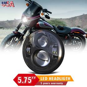5d-projector-headlight Mot 5-3/4ftft 5.75ftft Round Led Headlight For Harley Dyna Wide Glide Fxdwg Efi Fxdwgi