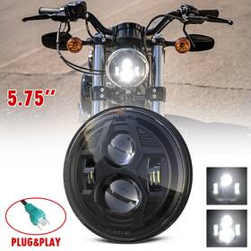 105w Mot 612715246781 5.75ftft Round Led Headlight Hi-lo For Harley Dyna Wide Glide Fxdwg Low Rider