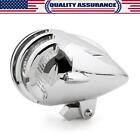 M513-b020-chrome Motorcycle Chrome Bullet Headlight Lamp For Cafe Racer Bobber Chopper Custom Us