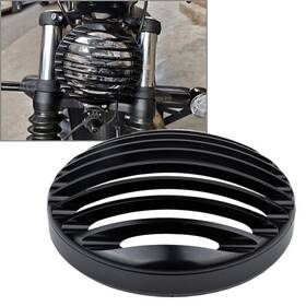 Motorshop168 422110697640 Motorcycle Shallow Cut Headlight Grill Cover Headlamp Grille Fit Bobber All Year