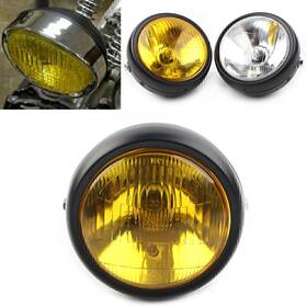 Motorshop168 550725676931 Amber Motorcycle 5.75 Inch Retro Headlight For Harley Dyna Fxdl Softai Sportster