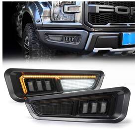 Lw20ft04w Movotor Gen 2 Ford F150 Raptor 17-20 Fog Lights With Sequential Amber Turn Signal