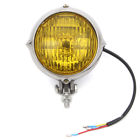 Mpbc-de0019-ace Acemotor Chrome Motorcycle Headlight Amber Headlighting For Harley 667581559572