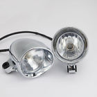 Mrc003556 Carm Chrome Bullet Passing Head Light Lamp Fits Harley Davidson
