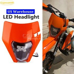 Us-ym-056-og Mx Enduro Led Headlight For Exc Xcw Sx Sxf 250 300 390 450 Dirt Bike Motocross