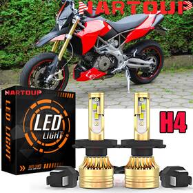 Nartoup-9003 Nartoup Nartoup-9003/h4 2x H4 9003 For Motorcycle 6000k Led Hi/lo Beam Light Bulb Super Bright Headlight
