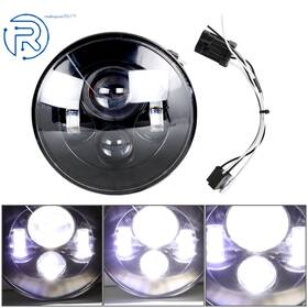 455994 Netuera 7 Inch Led Projector Black Headlight Fit For Street Glide Softail Flhx Us