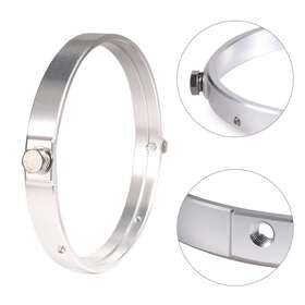 Newyoutube 310007486982 7inch Motorcycle Headlight Visor Style Headlamp Trim Ring Bracket For Harley