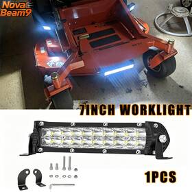Novabeam9 2rowjske325 Slim 7inch Led Light Bar Headlight Fit Husqvarna Fc Fx 250 350 450 Fs Mz52
