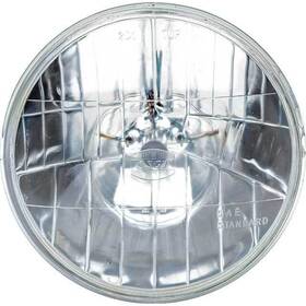 7-ch6024-harley Octane Lighting 7 Inch Halogen Crystal Clear Headlight Sealed Beam Light Bulb Fits Harley Motorcycle