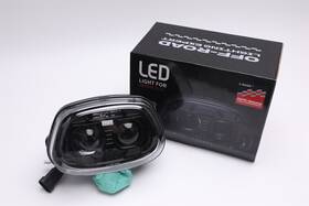 Off-road Lighting Expert 717931385068 Motorcycle Black Projector Led Headlight High/low Dot