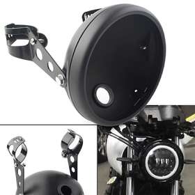 Oginodaisukeus 310006355005 For Harley 7 Inch Headlight Retro Led Headlamp Light Shell With Bracket Black