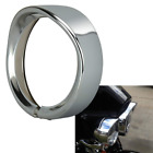 Ol17htrc Ovotor Headlight Headlamp Trim Ring Visor Cover For Harley Touring