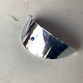Old Vintage 708176875933 7 Inch Headlight Visor Heavy Duty Thick For Harley Flh Heritage Xlh Fxr Fx Chrome