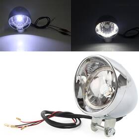 Onegogogo 550752891994 Chrome Retro Motorcycle Led Headlight Spot Lamp For Honda Vtx 1800 New