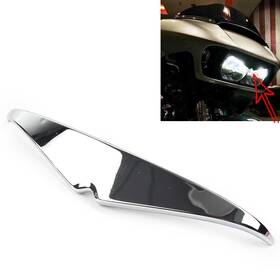 Onegogogo 612345233557 Abs Headlamp Headlight Eyebrow Eyelid Trim Fit For Harley Road Glide Fltrx Fltru
