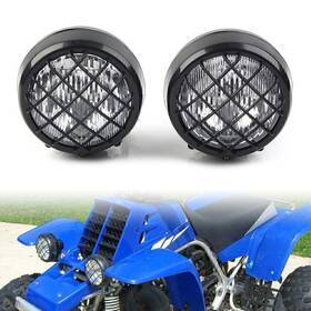 Onegogogo 845623214478 2pcs Lens Grills Headlights Fit For Yamaha Banshee 1987-2006 Warrior 350 Us